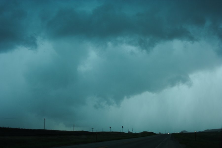 cumulonimbus thunderstorm_base : NW of Newcastle, Wyoming, USA   9 June 2006