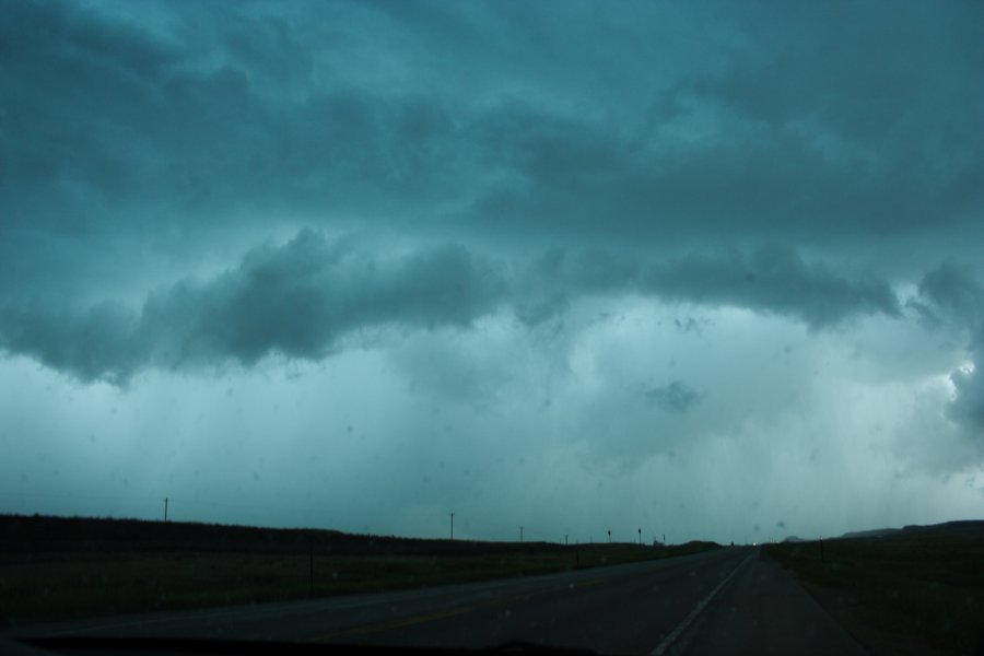 cumulonimbus supercell_thunderstorm : NW of Newcastle, Wyoming, USA   9 June 2006