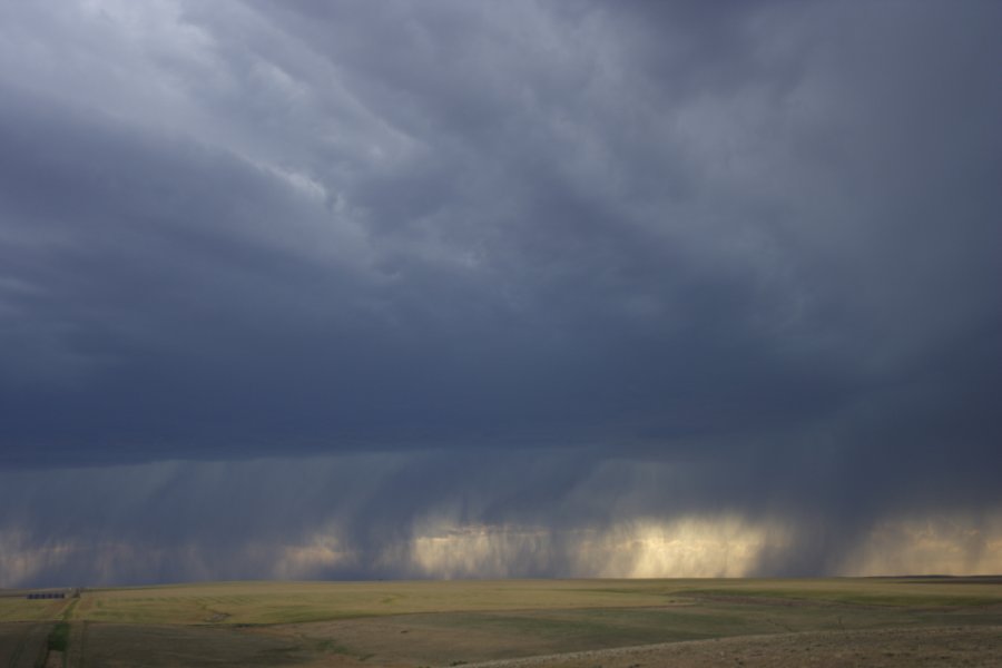 cumulonimbus thunderstorm_base : S of Fort Morgan, Colorado, USA   11 June 2006