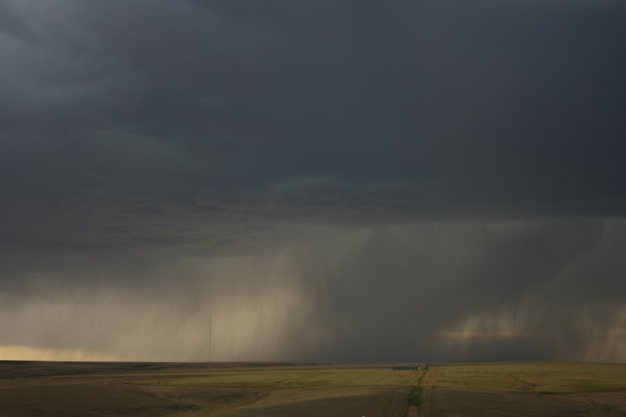 cumulonimbus thunderstorm_base : S of Fort Morgan, Colorado, USA   11 June 2006