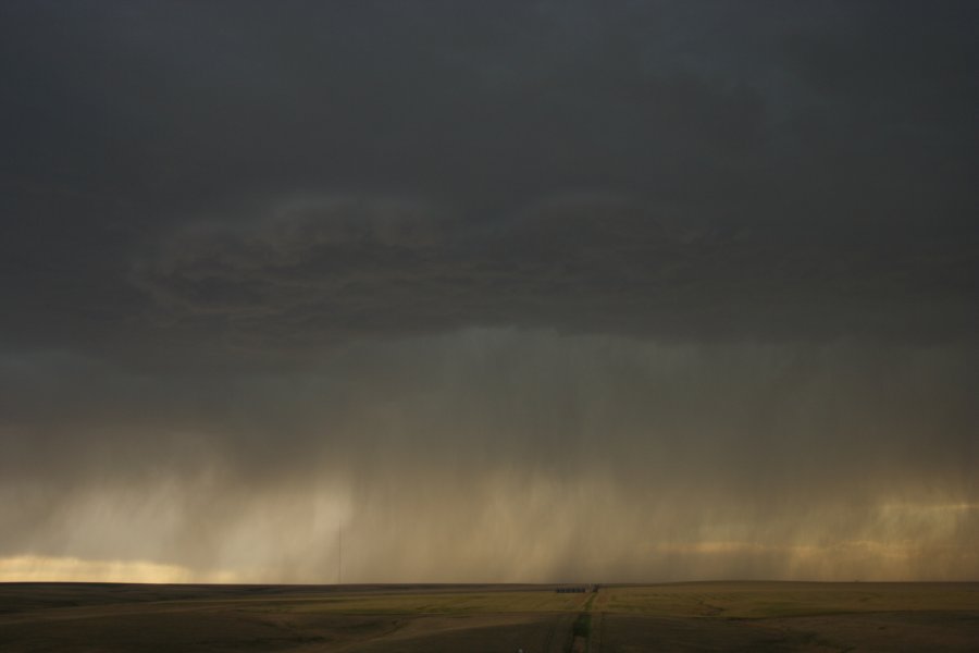 cumulonimbus thunderstorm_base : S of Fort Morgan, Colorado, USA   11 June 2006