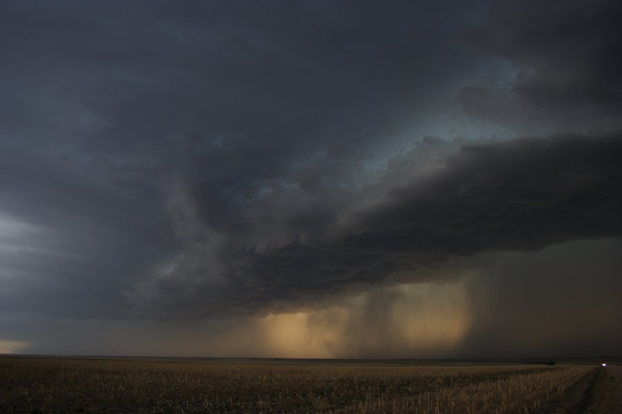 cumulonimbus thunderstorm_base : S of Fort Morgan, Colorado, USA   11 June 2006