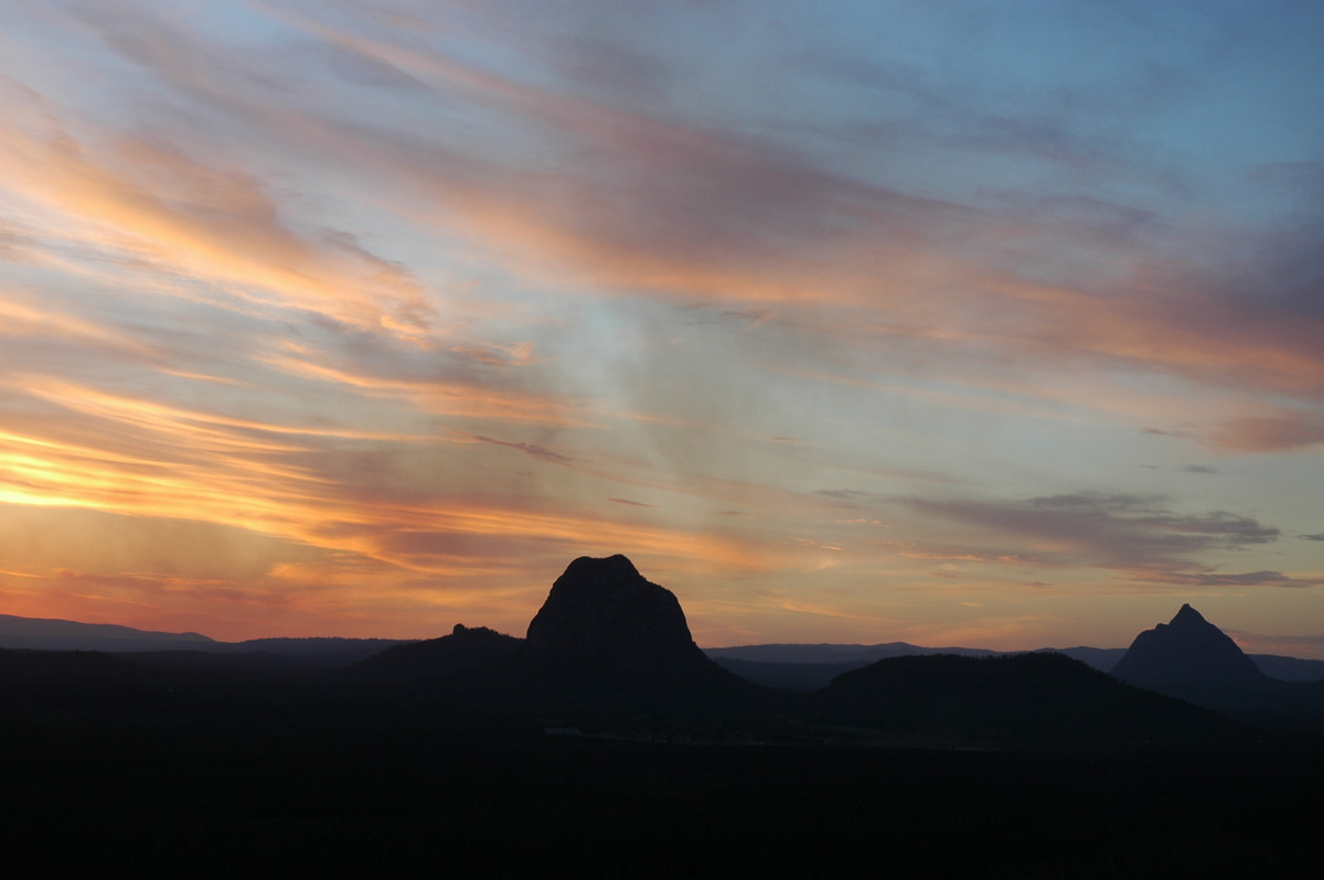 sunset sunset_pictures : Glasshouse Mountains, QLD   28 October 2006