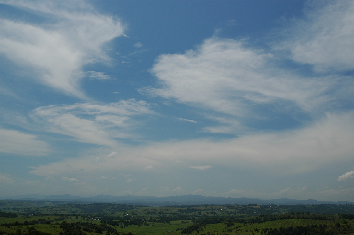 anvil thunderstorm_anvils : McLeans Ridges, NSW   15 November 2006