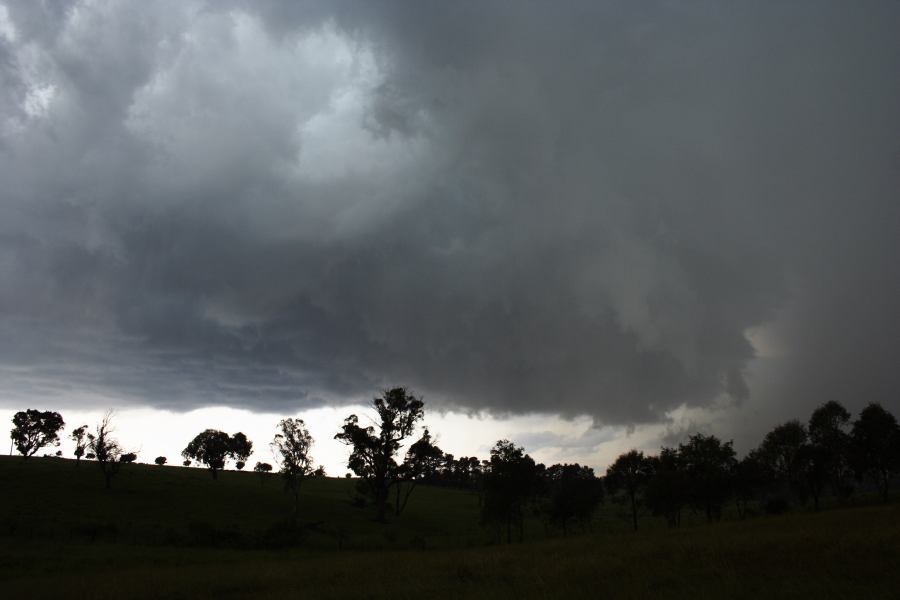 cumulonimbus supercell_thunderstorm : WNW of Ebor, NSW   27 November 2006