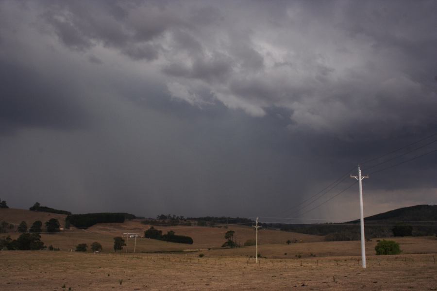 cumulonimbus thunderstorm_base : E of Sunny Corner, NSW   18 January 2007