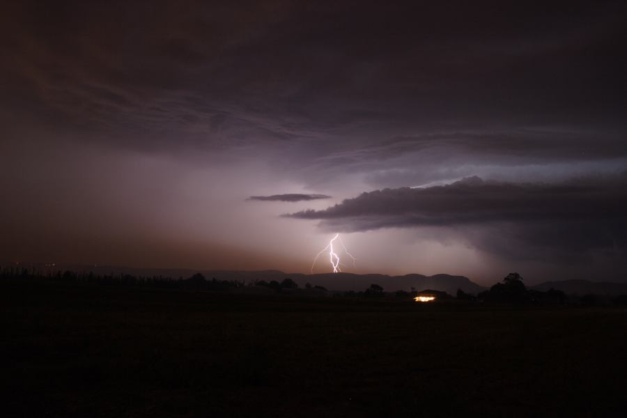 lightning lightning_bolts : near Yurramundi, NSW   23 January 2007