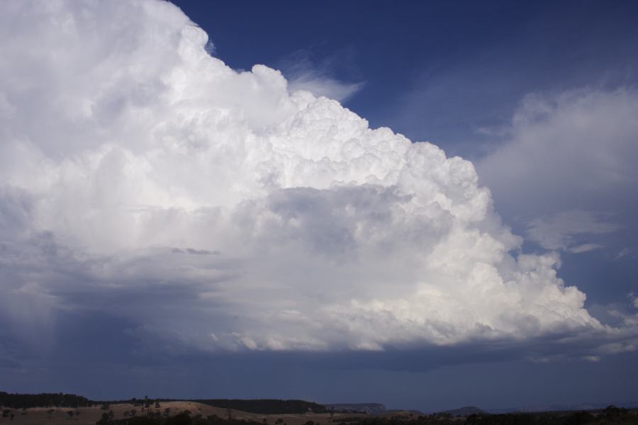 thunderstorm cumulonimbus_incus : S of Cherry Tree Hill, NSW   3 February 2007