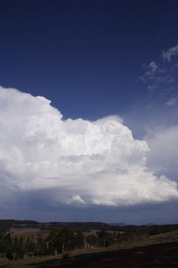 thunderstorm cumulonimbus_incus : S of Cherry Tree Hill, NSW   3 February 2007