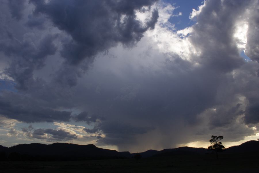 thunderstorm cumulonimbus_incus : near Bulga, NSW   4 March 2007