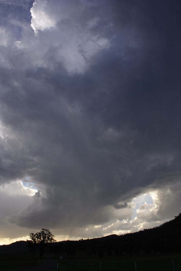 cumulonimbus thunderstorm_base : near Bulga, NSW   4 March 2007