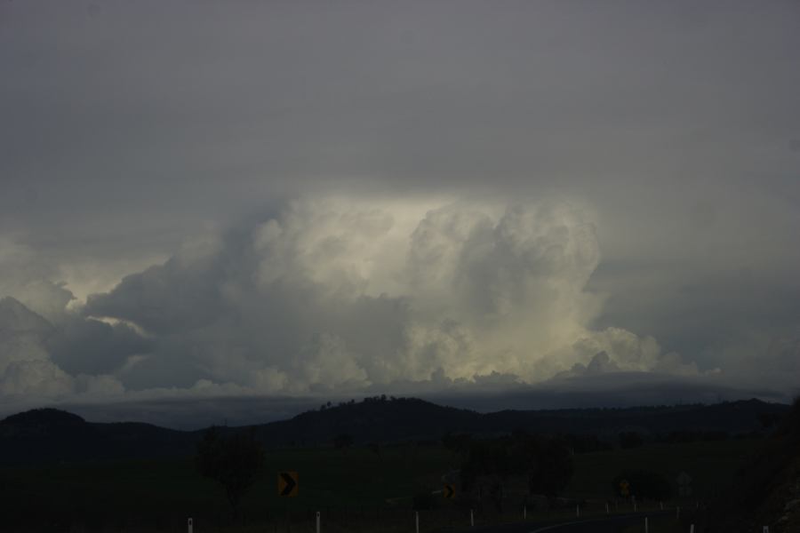 anvil thunderstorm_anvils : near Cherry Tree Hill, NSW   5 March 2007