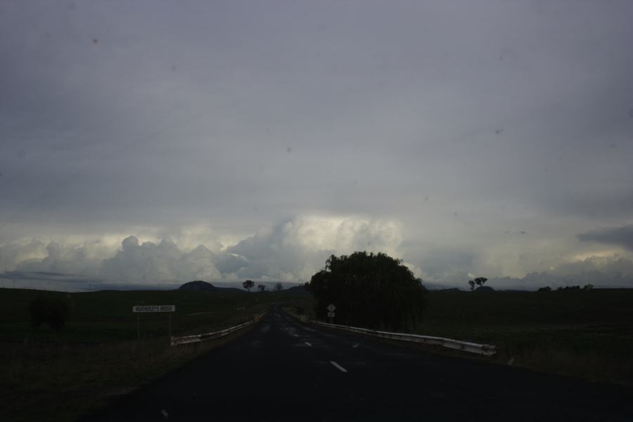 anvil thunderstorm_anvils : S of Cherry Tree Hill, NSW   5 March 2007