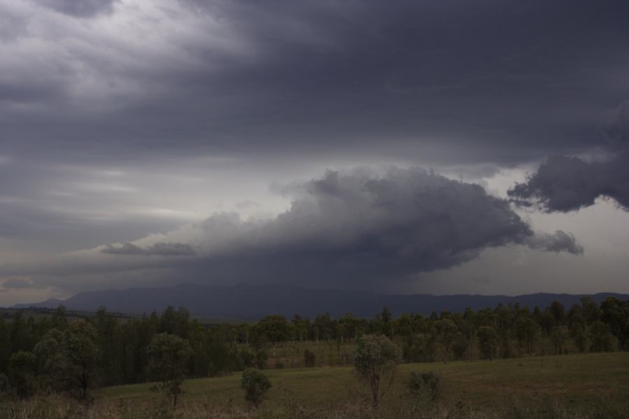 cumulonimbus thunderstorm_base : near Singleton, NSW   17 March 2007