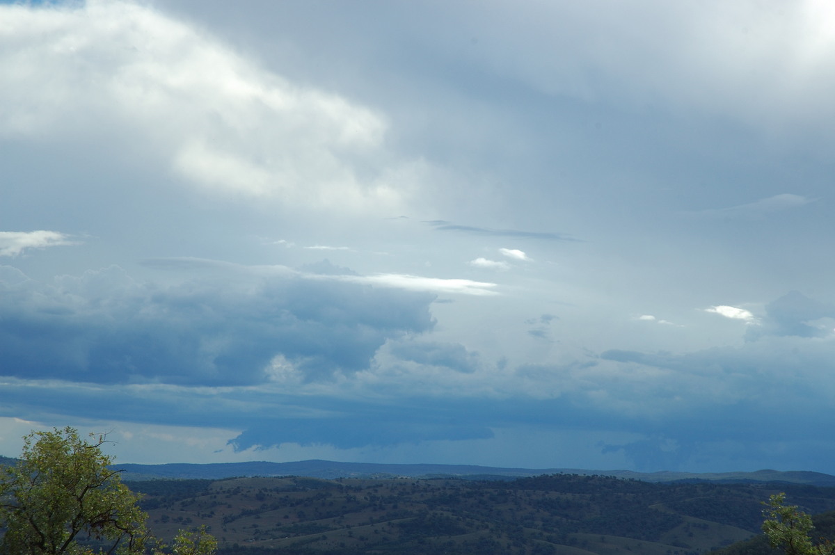 cumulonimbus thunderstorm_base : W of Tenterfield, NSW   25 March 2007