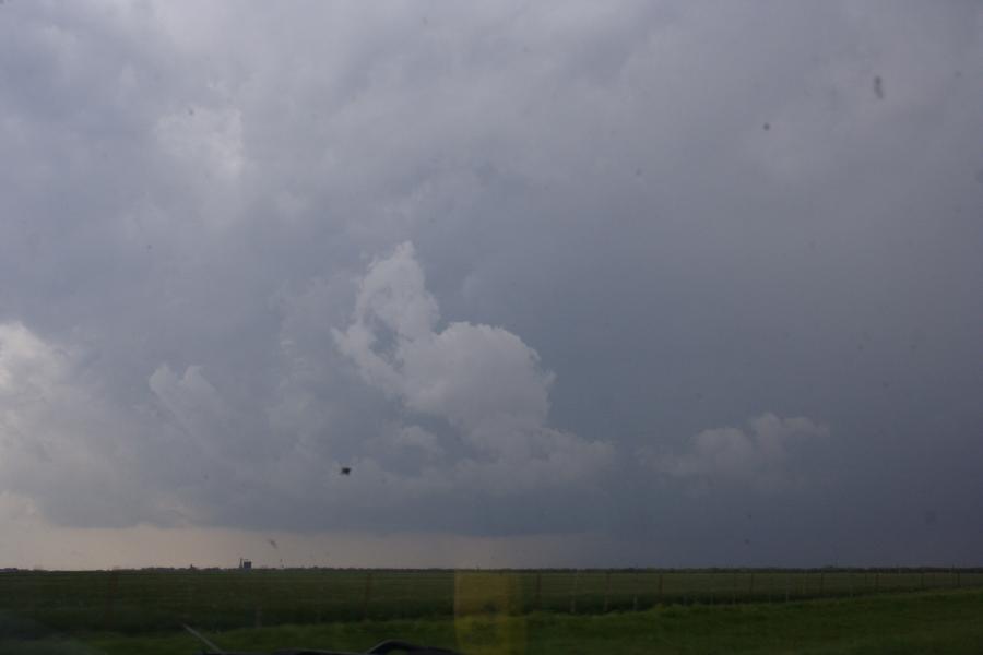 cumulonimbus thunderstorm_base : SW of Seymour, Texas, USA   13 April 2007