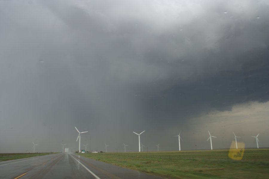 cumulonimbus supercell_thunderstorm : N of Springfield, Colorado, USA   21 April 2007