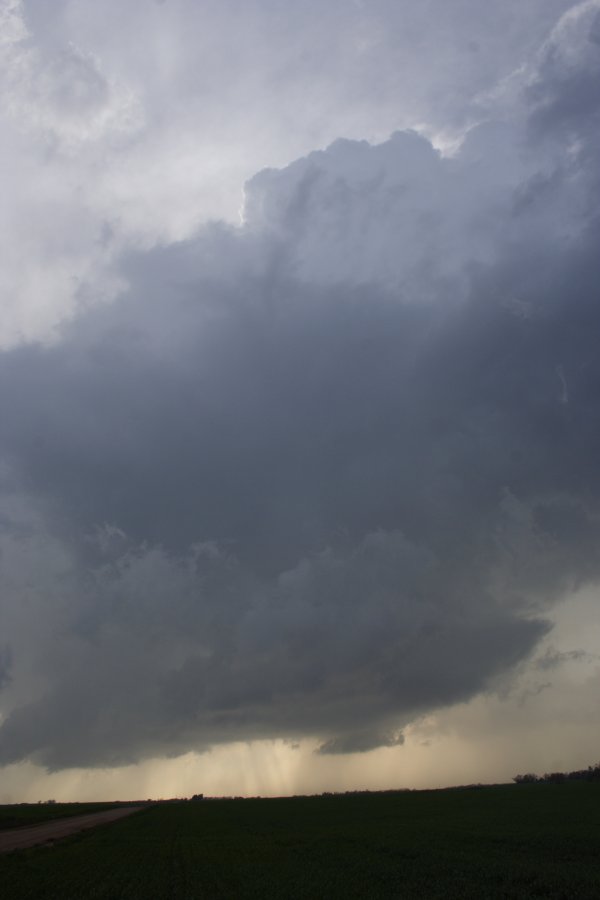 cumulonimbus thunderstorm_base : Nickerson, Kansas, USA   24 April 2007