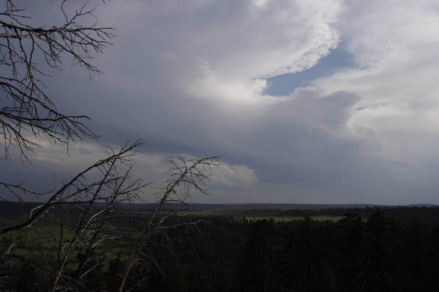 anvil thunderstorm_anvils : Devil's Tower, Wyoming, USA   18 May 2007