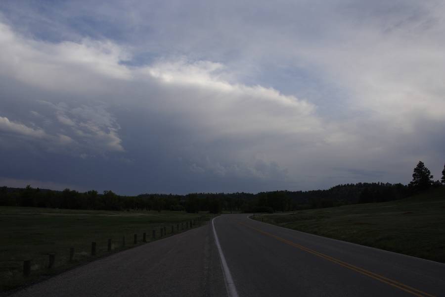 anvil thunderstorm_anvils : near Devil's Tower, Wyoming, USA   18 May 2007