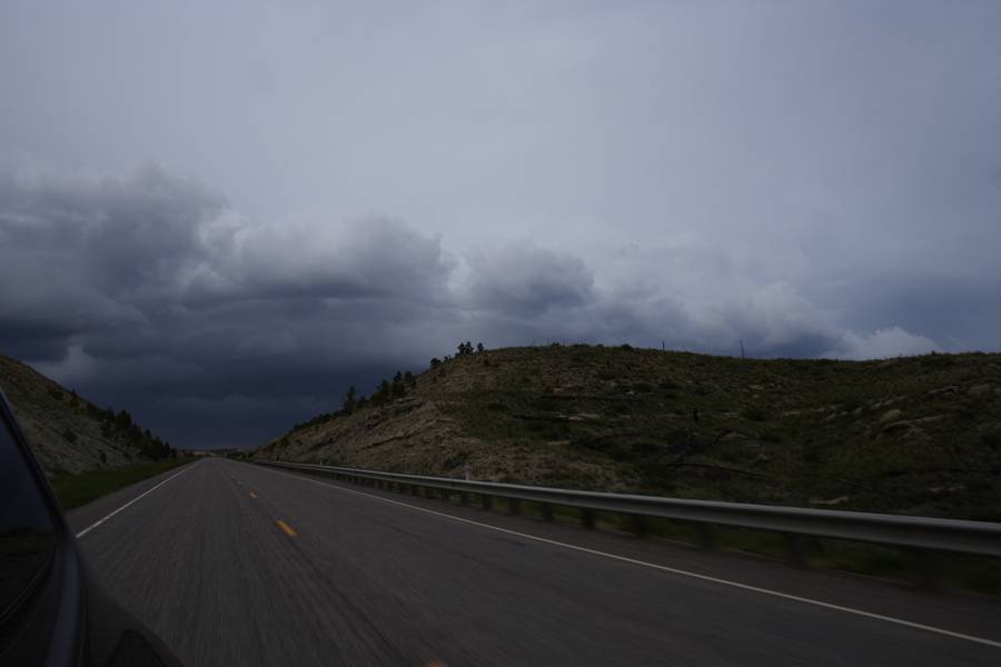 cumulonimbus thunderstorm_base : S of Roundup, Montana, USA   19 May 2007