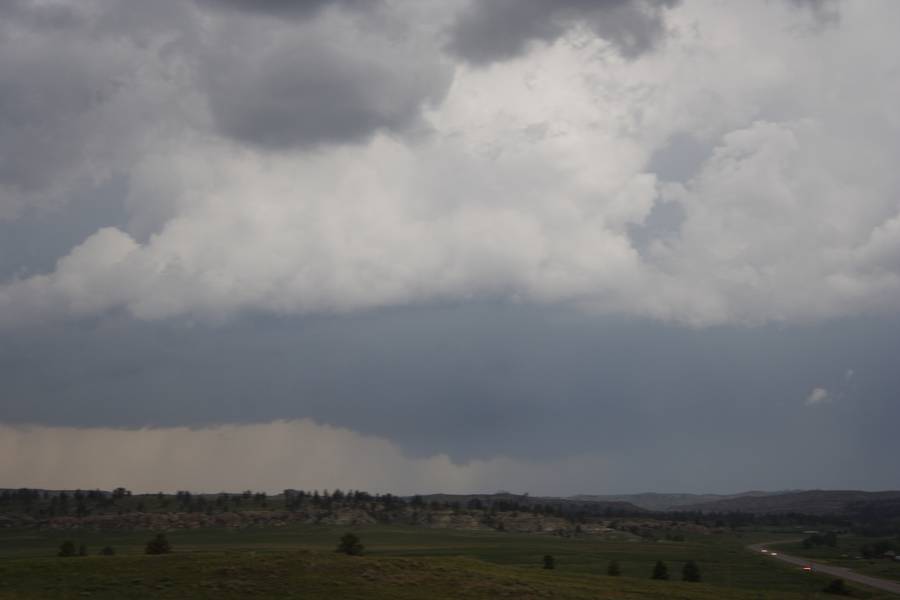 wallcloud thunderstorm_wall_cloud : S of Roundup, Montana, USA   19 May 2007