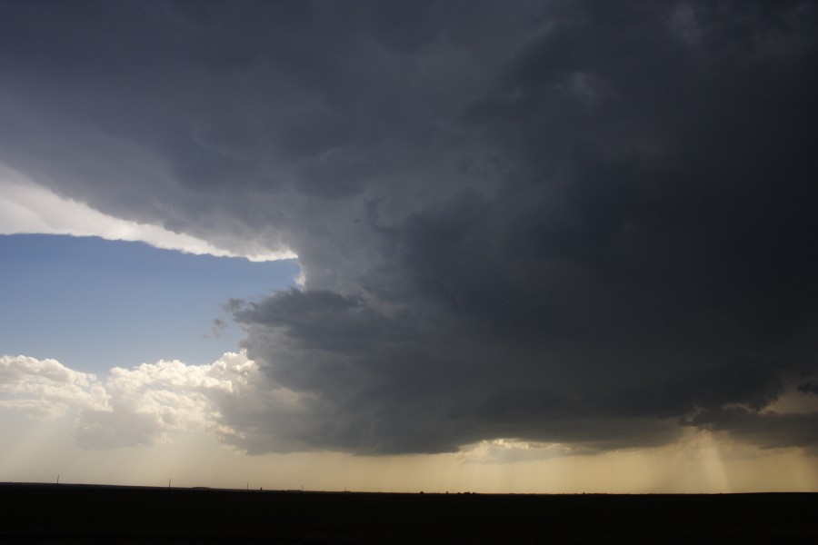 cumulonimbus thunderstorm_base : W of WaKeeney, Kansas, USA   22 May 2007