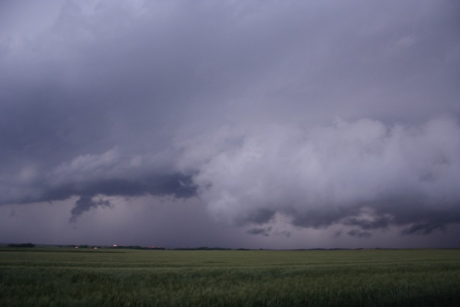 cumulonimbus thunderstorm_base : N of Ogallah, Kansas, USA   22 May 2007