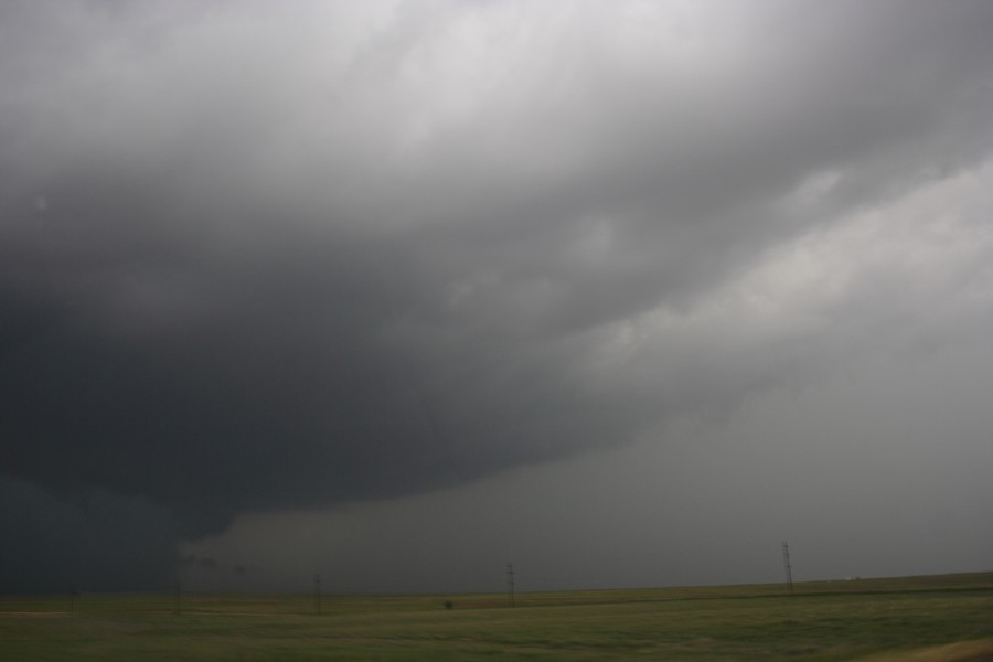 cumulonimbus supercell_thunderstorm : SE of Perryton, Texas, USA   23 May 2007