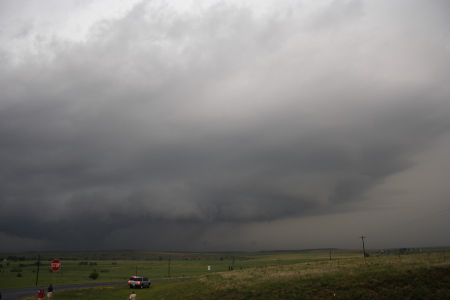 cumulonimbus supercell_thunderstorm : SE of Perryton, Texas, USA   23 May 2007