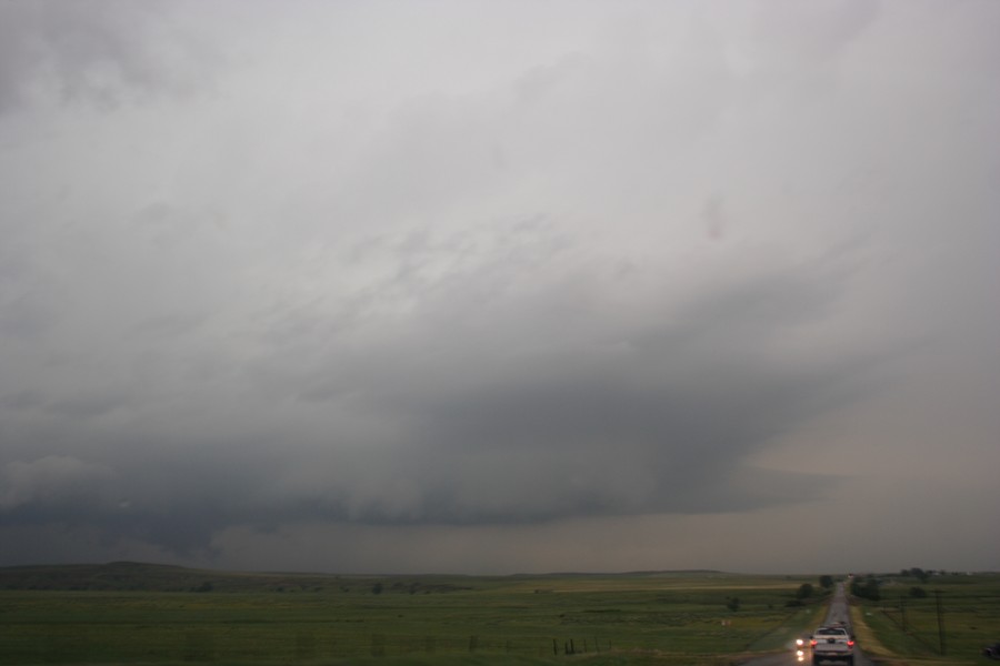 cumulonimbus supercell_thunderstorm : SE of Perryton, Texas, USA   23 May 2007