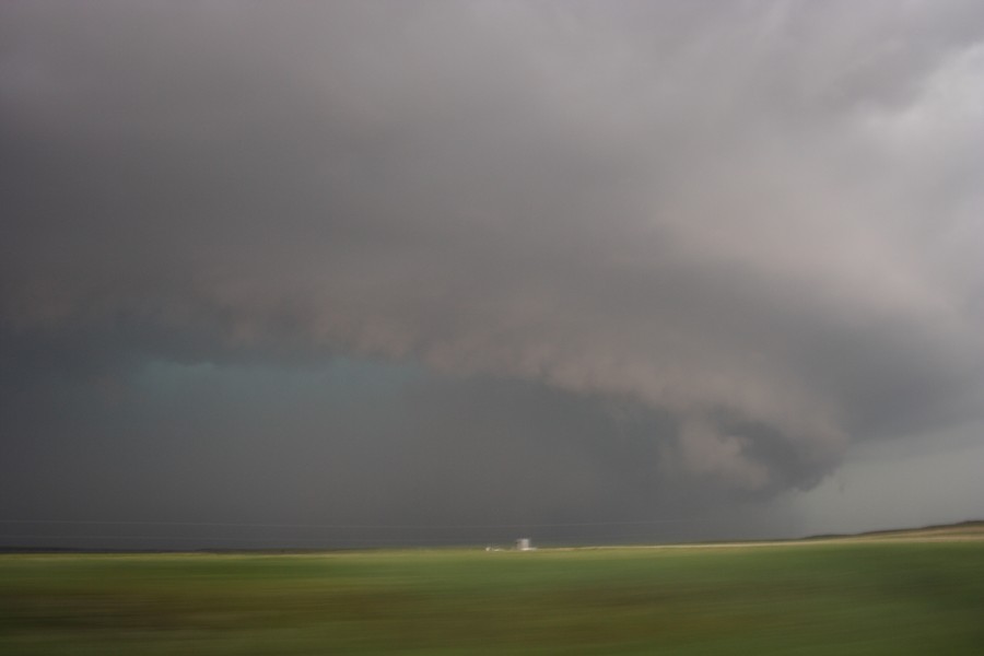 cumulonimbus thunderstorm_base : SE of Perryton, Texas, USA   23 May 2007