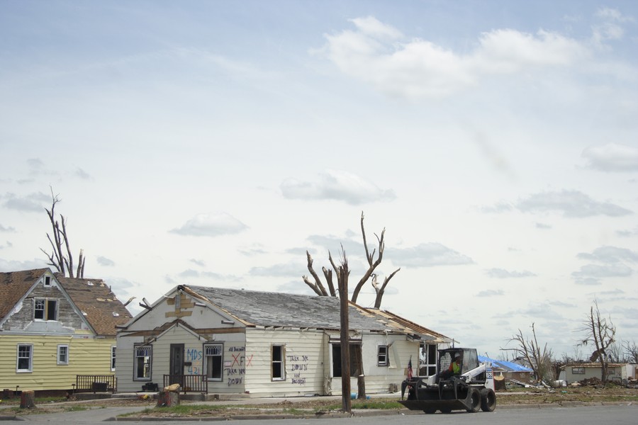 disasters storm_damage : Greensburg, Kansas, USA   25 May 2007