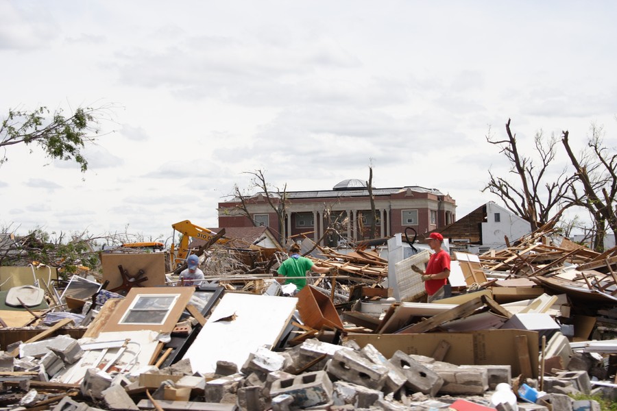 disasters storm_damage : Greensburg, Kansas, USA   25 May 2007