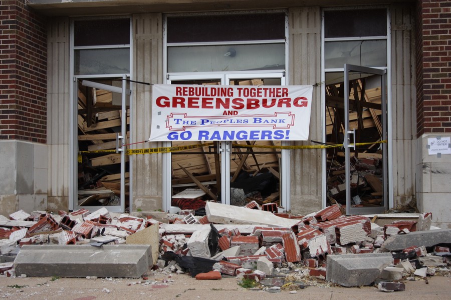 disasters storm_damage : Greensburg, Kansas, USA   25 May 2007