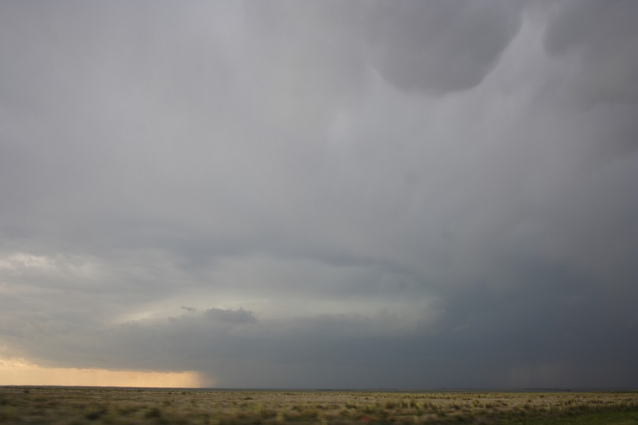 cumulonimbus thunderstorm_base : N of Keyes, Oklahoma, USA   31 May 2007