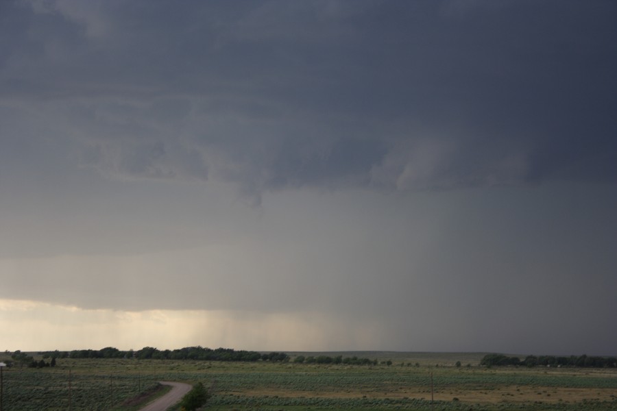 cumulonimbus thunderstorm_base : ESE of Campo, Colorado, USA   31 May 2007