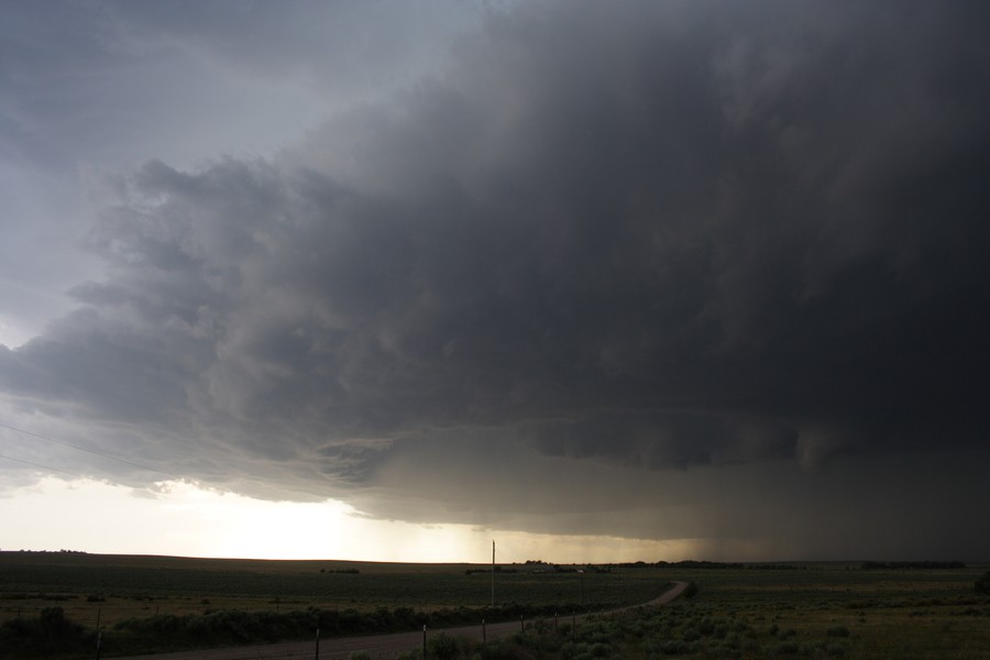 cumulonimbus supercell_thunderstorm : ESE of Campo, Colorado, USA   31 May 2007