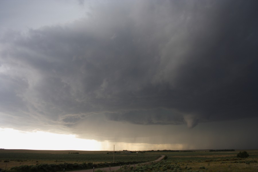 cumulonimbus supercell_thunderstorm : ESE of Campo, Colorado, USA   31 May 2007