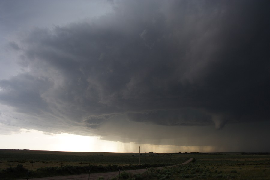 cumulonimbus supercell_thunderstorm : ESE of Campo, Colorado, USA   31 May 2007