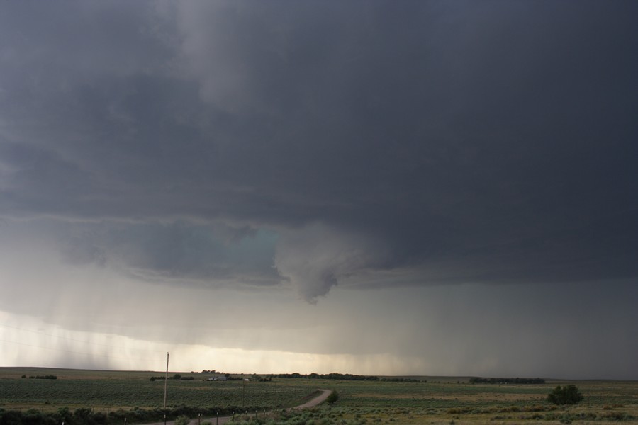 cumulonimbus supercell_thunderstorm : ESE of Campo, Colorado, USA   31 May 2007