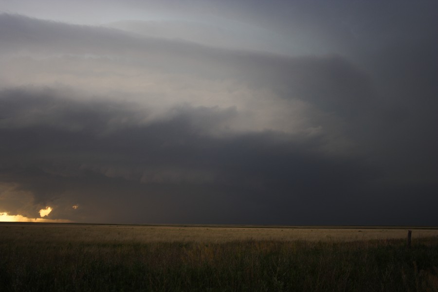 cumulonimbus supercell_thunderstorm : E of Keyes, Oklahoma, USA   31 May 2007