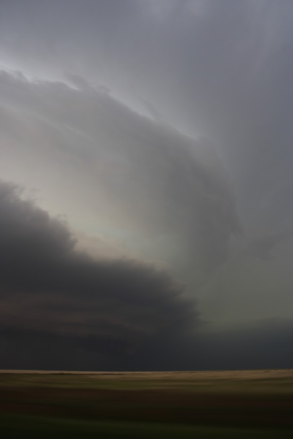 cumulonimbus supercell_thunderstorm : E of Keyes, Oklahoma, USA   31 May 2007