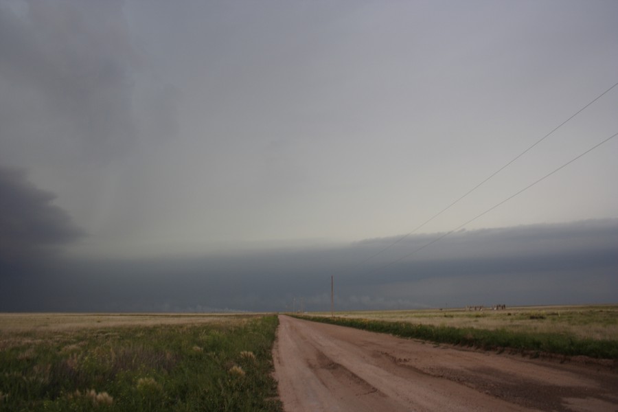 cumulonimbus supercell_thunderstorm : E of Keyes, Oklahoma, USA   31 May 2007