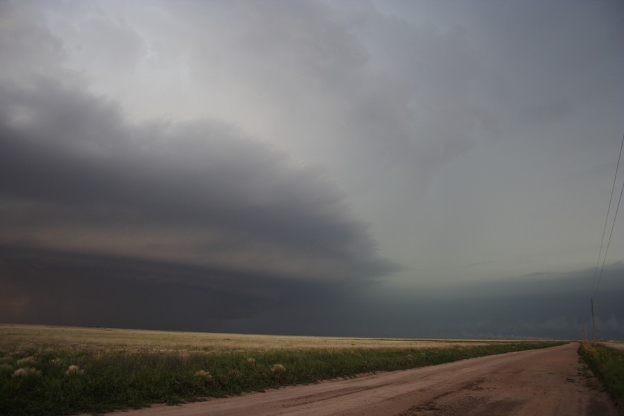 shelfcloud shelf_cloud : E of Keyes, Oklahoma, USA   31 May 2007