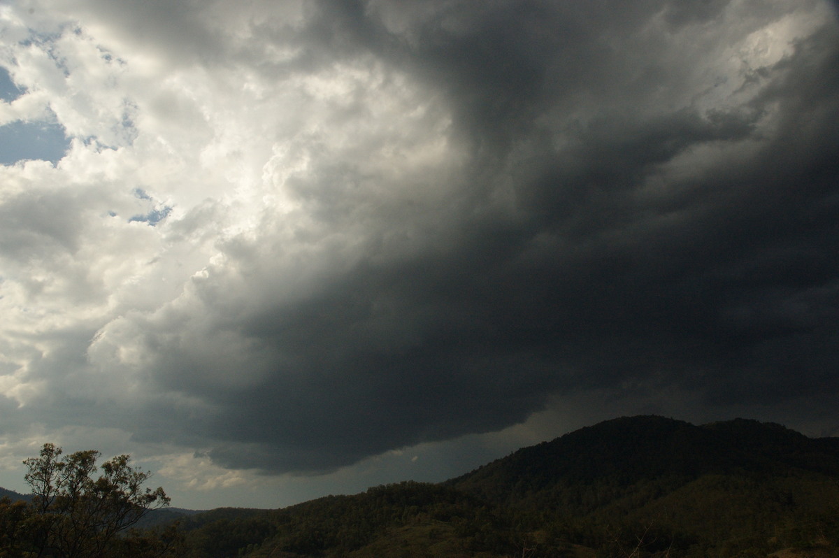 cumulonimbus thunderstorm_base : Border Ranges, NSW   6 October 2007