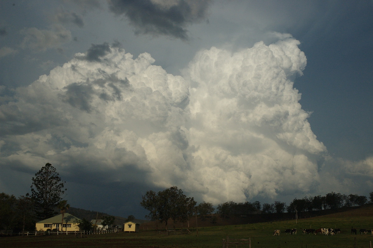 thunderstorm cumulonimbus_incus : near Rathdowney, QLD   6 October 2007