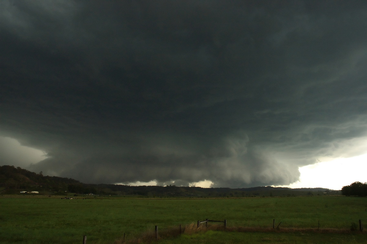 cumulonimbus supercell_thunderstorm : South Lismore, NSW   9 October 2007