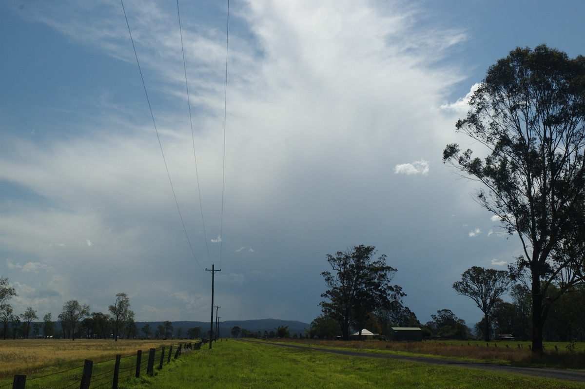 anvil thunderstorm_anvils : Shannon Brook, NSW   12 October 2007