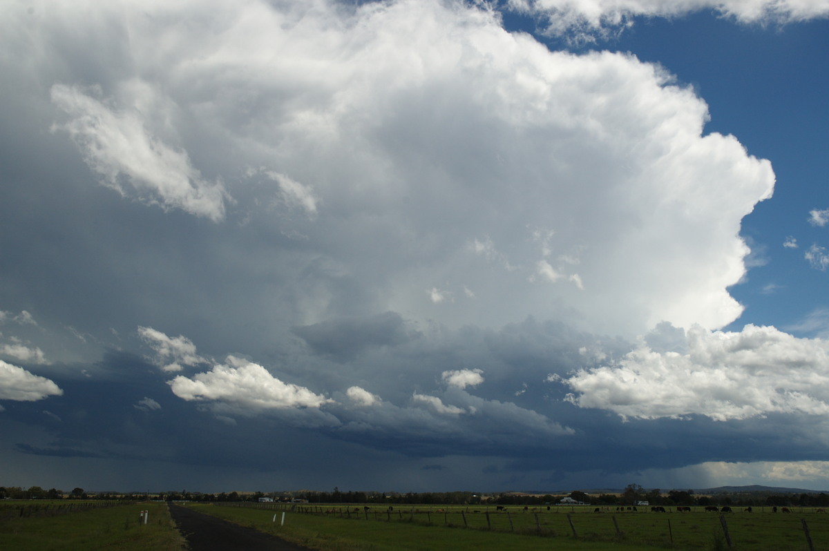 thunderstorm cumulonimbus_incus : N of Casino, NSW   26 October 2007